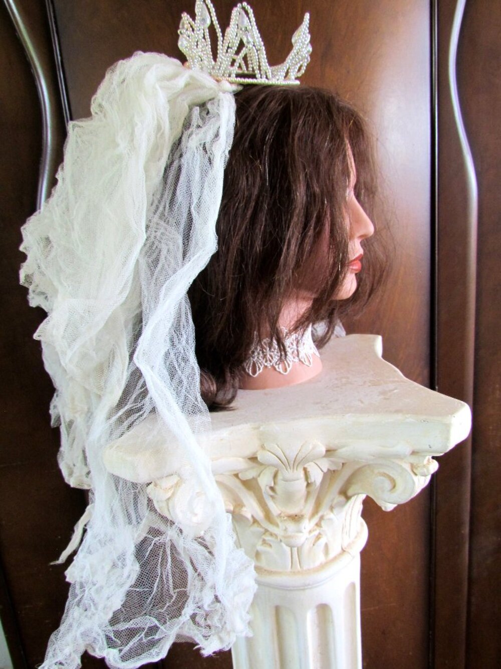 MISS HAVISHAM'S CREEPY WEDDING VEIL COSTUME -  DICKENS'S "GREAT EXPECTATIONS"